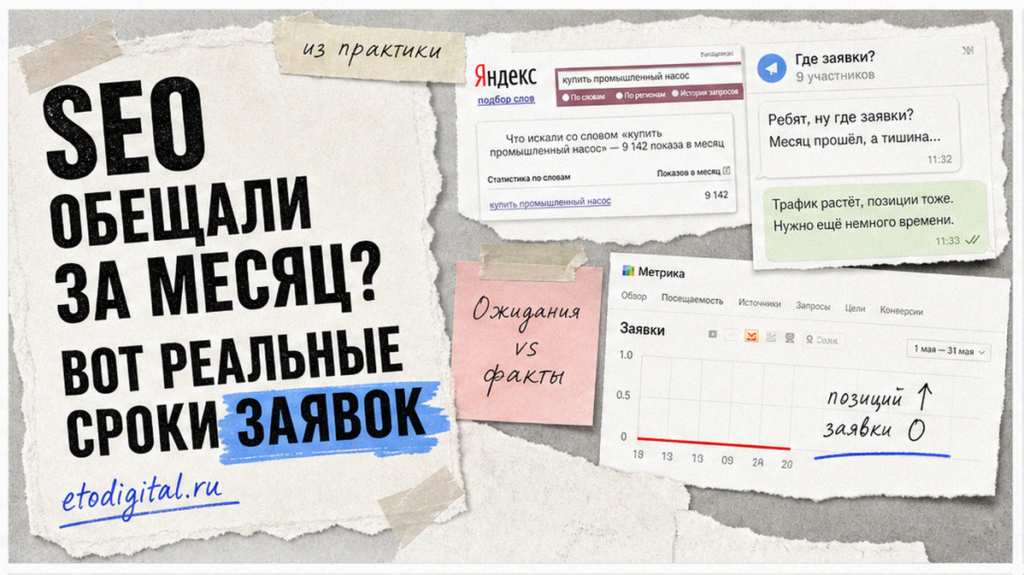 Сколько ждать от SEO: таймлайн ожиданий vs факт для владельца бизнеса
