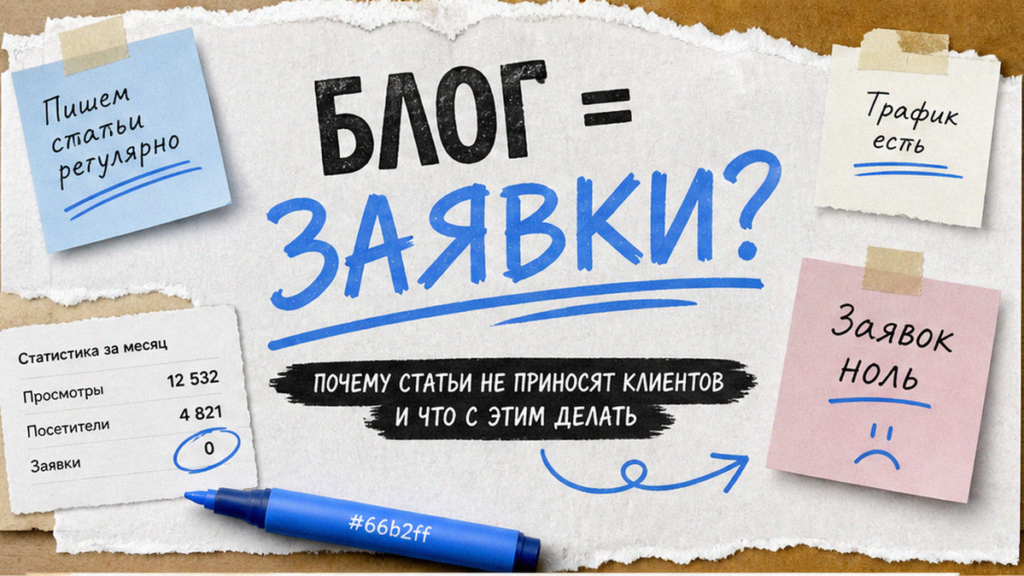 Блог компании: когда он приносит заявки, а когда нет