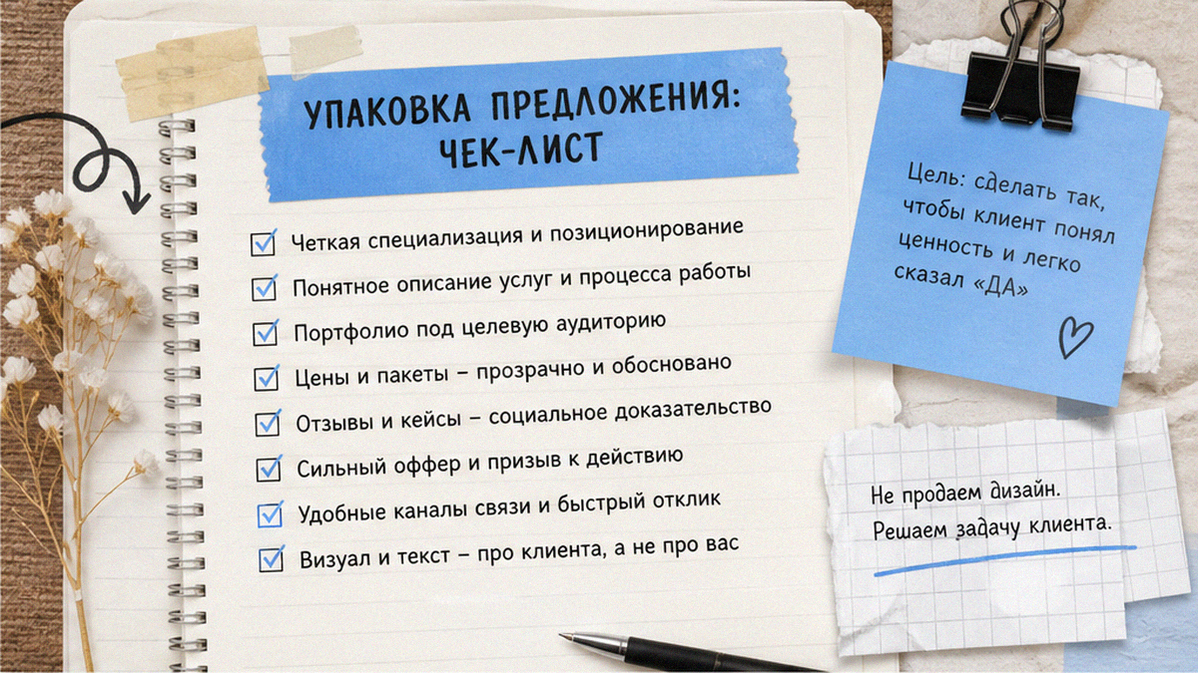 Чек-лист пути лида до замера в студии дизайна
