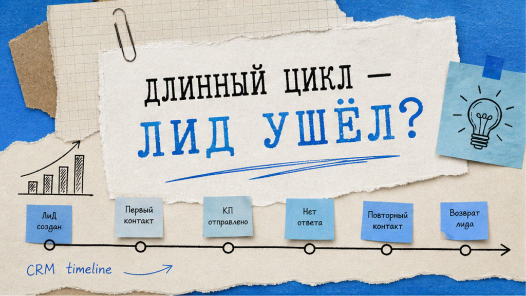 Длинный цикл сделки: как не терять лида между касаниями