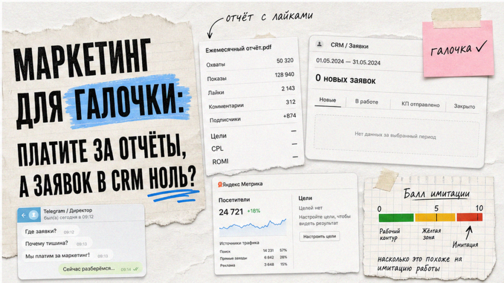 Маркетинг «для галочки»: признаки у собственника