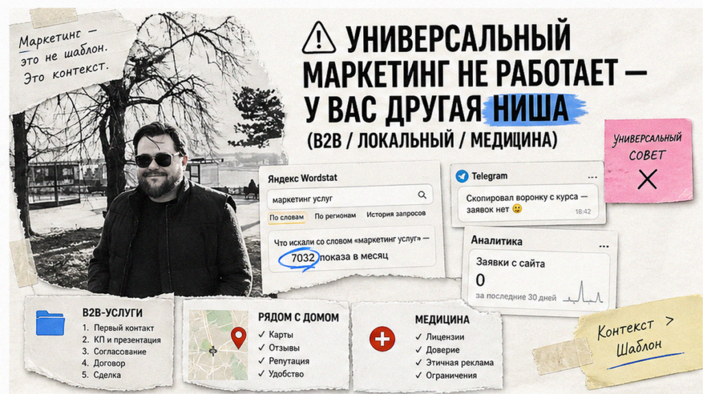 Нишевый маркетинг: когда универсальные советы не работают