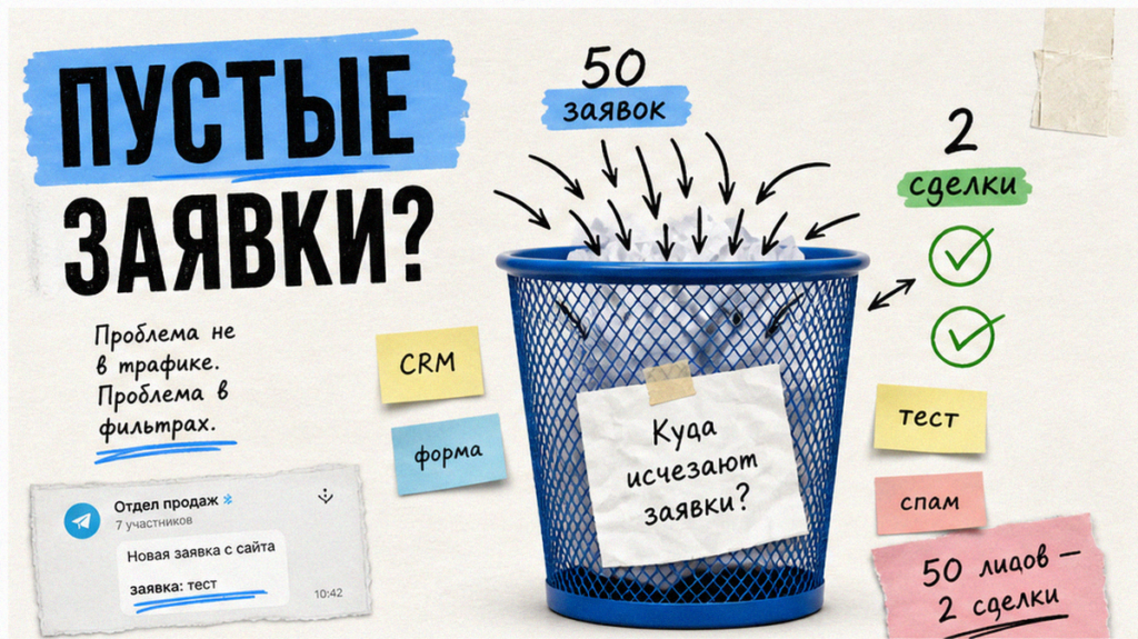Почему с сайта приходят «пустые» заявки, а не клиенты